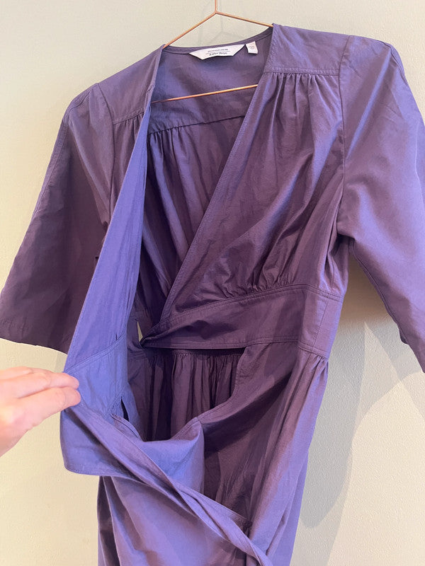 & Other Stories Voluminous Midi Wrap Dress - Size 10