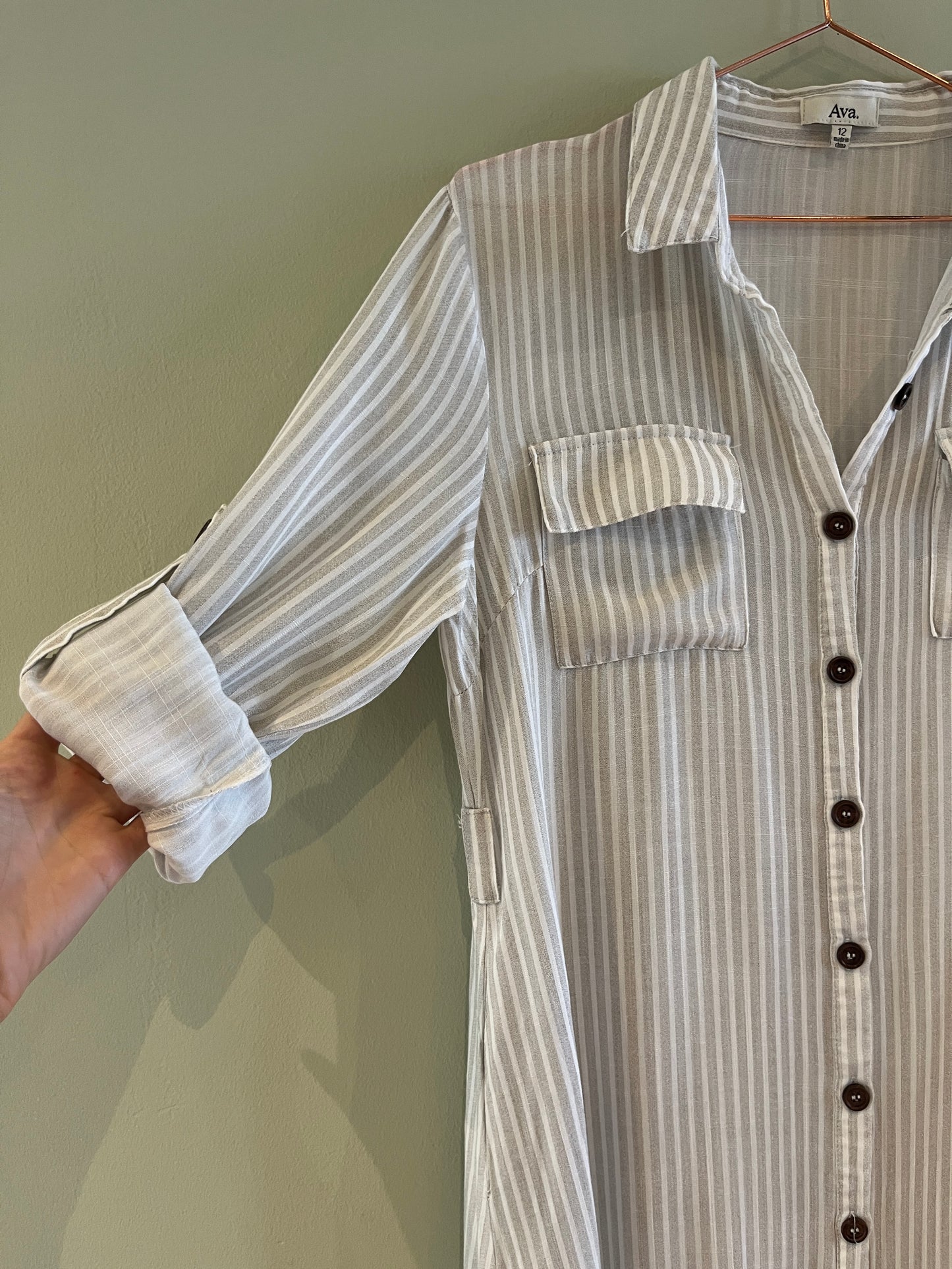 Ava Shirt Dress - Size 12