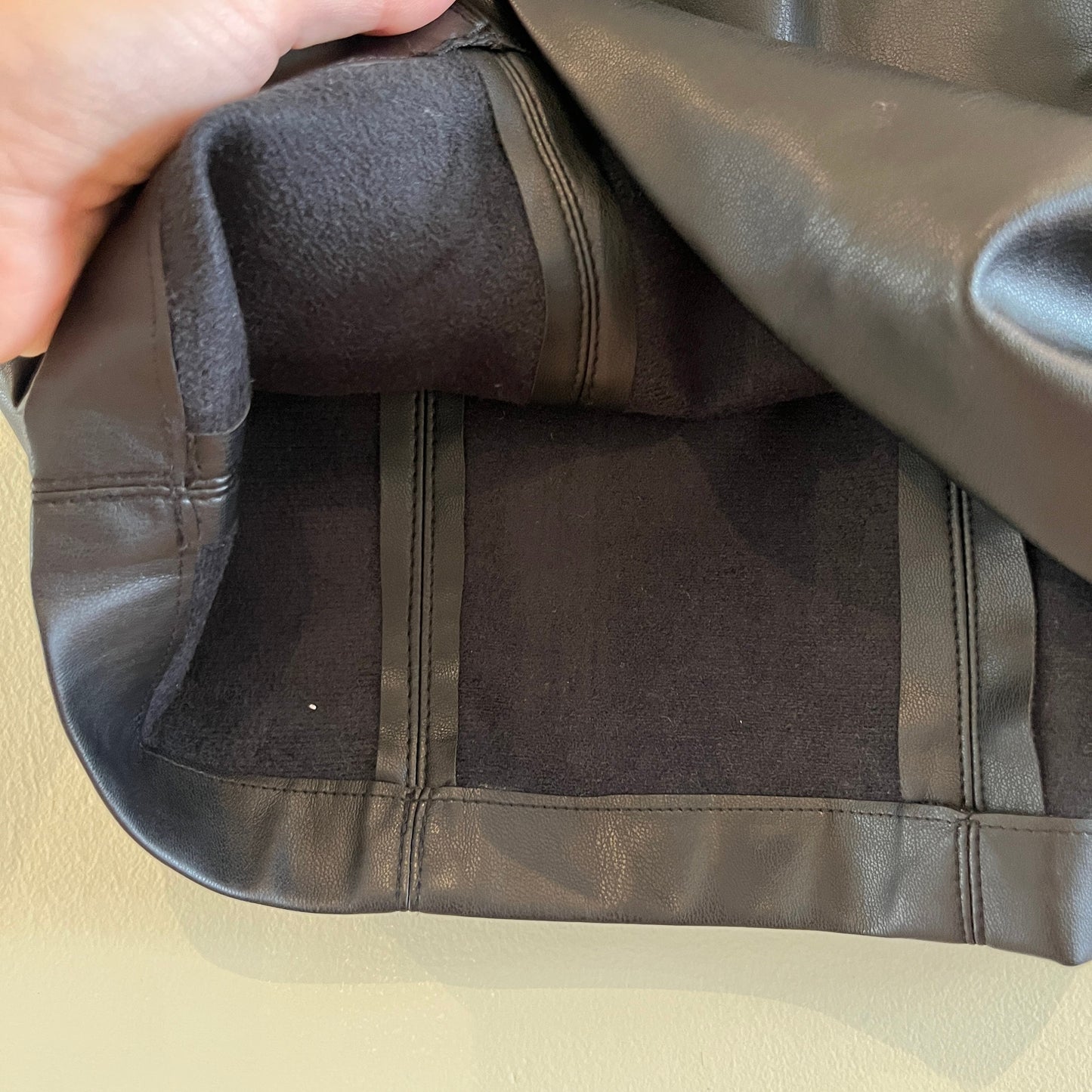 Zara Pleather Mini Skirt - Size L