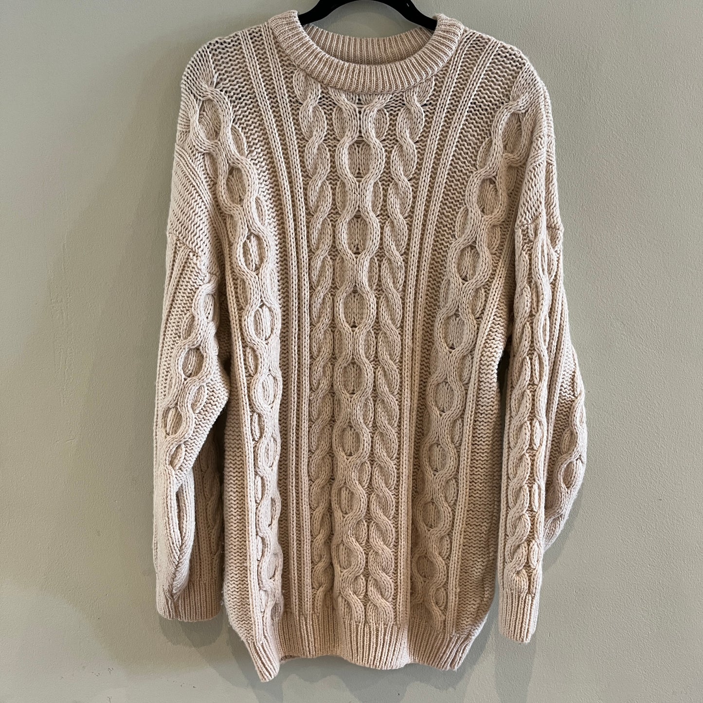 Wool Fisherman Jumper - Size L