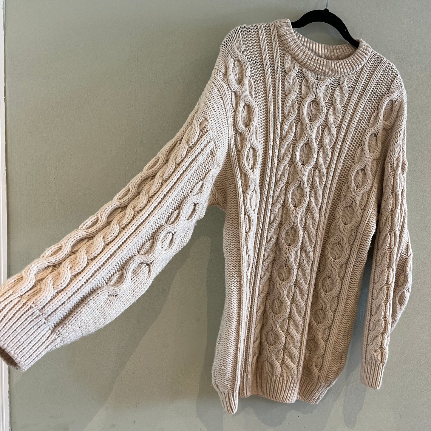 Wool Fisherman Jumper - Size L