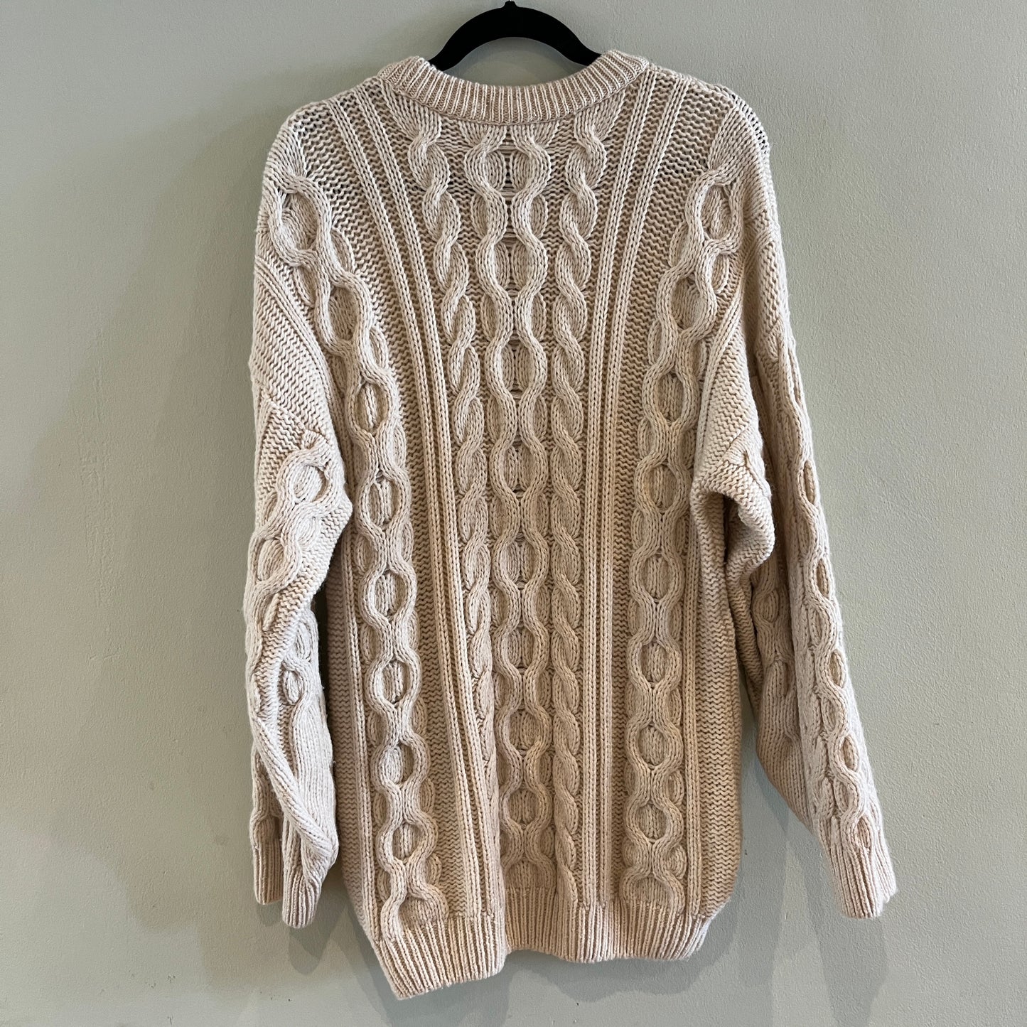 Wool Fisherman Jumper - Size L